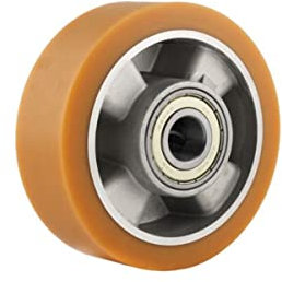 WIKO Plattformwagen Rollen Polyurethan Rad 125 mm - Räder mit Kugellagern Transportwagen Schwerlastrollen Laufrollen Fixierer Rad - 350 kg