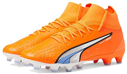 PUMA Mens Ultra Pro Firm Soccer Cleats Cleated, Firm Ground, Turf - Orange, Orange, 9 UK