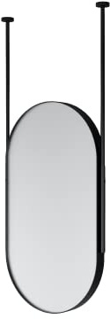 Hängespiegel ARCTIC oval - 60 x 100 cm - höhenverstellbarer Decken-Spiegel