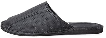 CLUB4BRANDS Pantofole in Morbida Pelle Bovina Rivestite in Pelle per Uomo, Ciabatte da Indossare Casa che Prevengono Irritazioni Mantengono Postura Ottimale dei Piedi a 1.5 di Altezza (Uomo - 43 EUR)