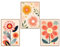 GrowArt - Elegante Poster im Boho-Stil mit floralen Motiven im A3-Format ohne Rahmen - eine einzigartige und subtile Wanddekoration für jedes Interieur, ein Geschenk für jeden Anlass.