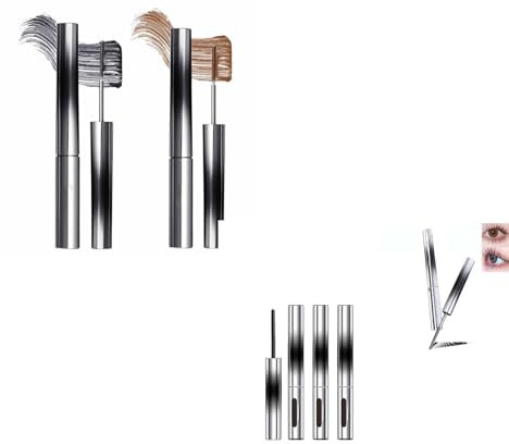 Judydoll Mascara, Judydoll - 3D Curling Eyelash Iron Mascara, Judydoll Curling Iron Mascara, Bristleless Mascara, Washable Extra Slim Metal wand Mascar (6-pcs)