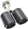 Auspuffrohr Auto Carbon Faser Glänzend Schalldämpfer Spitze Y Form Doppel Ausgang Auspuffrohr Schalldämpfer Düse Dekoration Universal Edelstahl W222 Spitze Auspuffblende (Farbe : 63MM IN -76MM OUT)