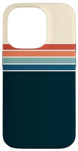 iPhone 14 Pro 70s Vintage Retro Stripes Case