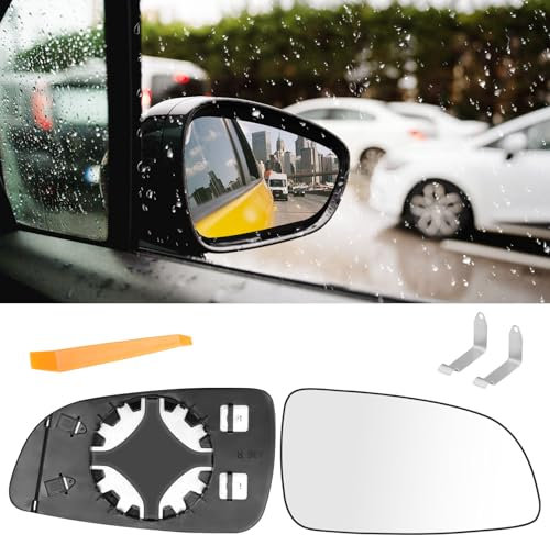 Kigniote Spiegelglas Rechts für Opel Astra H 2004-2009 Außenspiegel Glas Beheizbar Asphärisch Spiegelglas Rechts Beifahrerseite Spiegelglas Ersatz für Vauxhall Holden Astra H GTC 2004-2009