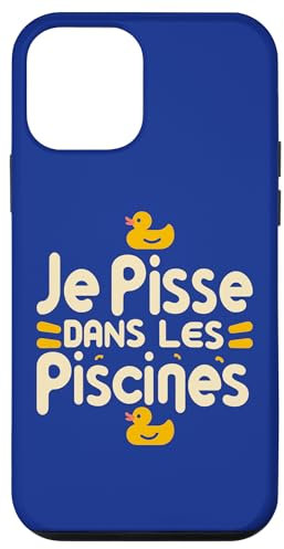 Coque pour iPhone 12 mini Je Pisse Dans Les Piscines Idee Cadeau Piscine Vacance été