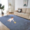 Flauschiger Teppich 100 x 100 cm Anti-Rutsch Unterseite Modern Flächenteppich Wohnzimmer Deko für Stühle Sofa Schlafzimmer Kinderzimmer, Grau