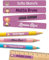 melu kids® Etichette Adesive Personalizzate per Scuola (150 pezzi) - Adesivi Personalizzabili per Penne, Matite e Cancelleria, Resistenti all'Acqua - Viola
