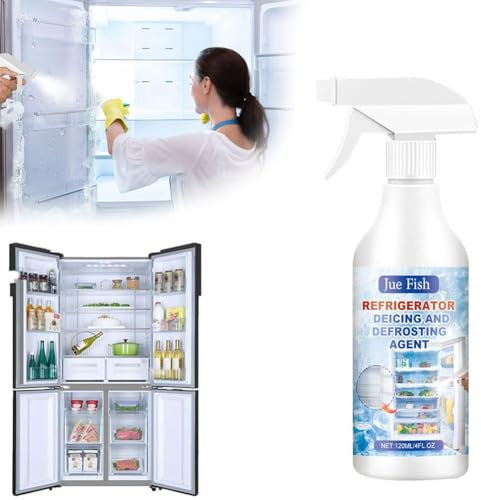 Defrosting Spray For Fridge Freezer,Upgraded Powerful Defrosting Spray for Fridge Freezer,Fridge Freezer Defrosting Spray,Powerful Refrigerator Defrost Spray,Efficiently Quickly Removes Ice Buildup