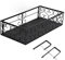 SilkRoadSupply Splendida fioriera da balcone in ferro battuto – Elegante fioriera sospesa per uso interno ed esterno, ideale per piante grasse e davanzali (Adatto per ringhiere da 6,5 ​​cm)