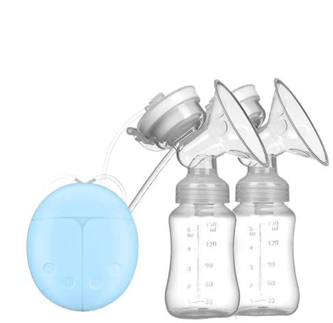 Double Breastfeeding Pump, Strong Suction Hands- Low Noise Breast Milk Pump, Portable Milk Pump for Women, Comfortable Breastfeeding Accessories,Breast Milk Pump, Double Breastfeeding Pump