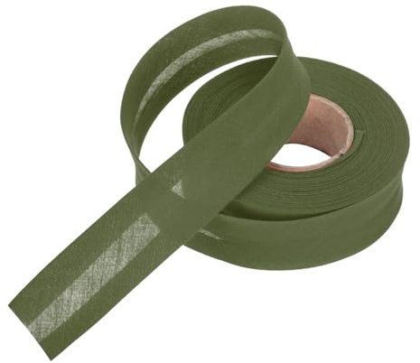 QUARKZMAN 25mm Einzelnes Schrägband aus Polyester, Nahtband zum Nähen Basteln Dekorationen DIY Handwerk(Dunkelgrün9m)