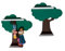 PsGreen Mini Baum-2er-Set kompatibel für Toniefiguren, Tonieregal Toniebox Tonie Erweiterung - Erweiterungsregal - Kinderzimmer