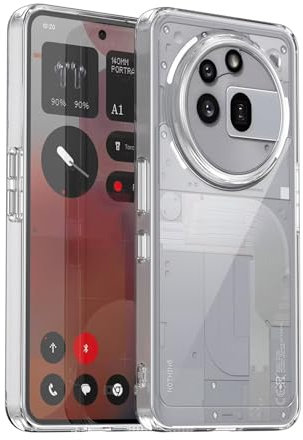 HidWee Hülle für Nothing Phone 3a Pro, PC + TPU Hybrid Technologie Hardcase, Stoßfester Schutzhülle, Vergilbungsfrei, Kristallklar Handyhülle für Nothing Phone (3a) Pro