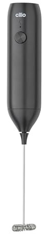 cilio Milchaufschäumer AMICO, USB-Ladekabel, warmer & kalter Milchschaum | Hochwertiges Kunststoffgehäuse, für Cappuccino, Latte Macchiato und Matcha, wiederaufladbar per USB, 3,7 V, 500 mAh