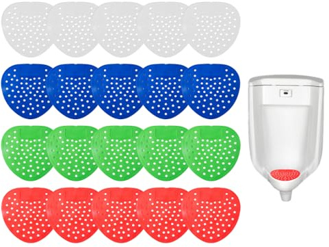 Hitopin Urinalsieb mit Duft, Duft Urinaleinlage Einsatz, Universal Urinal-Einlag, Urinal Spritzschutz für öffentliche Toiletten, für öffentliche Toiletten, Hotels, Geruchsentferner Frisch(20PCS)