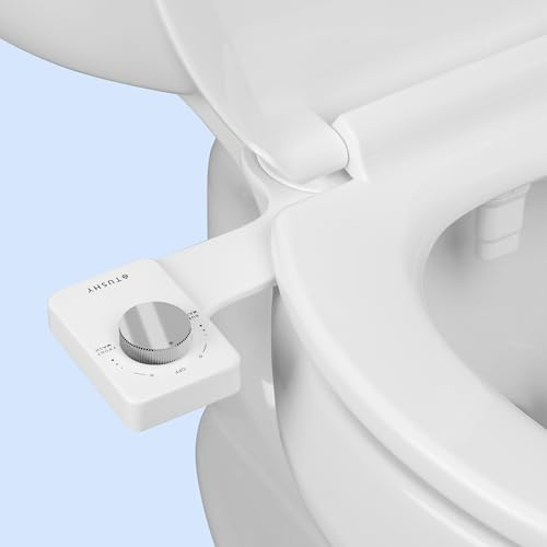TUSHY Fresh Dual Nozzle Cool Water Bidet, Chrome Knob