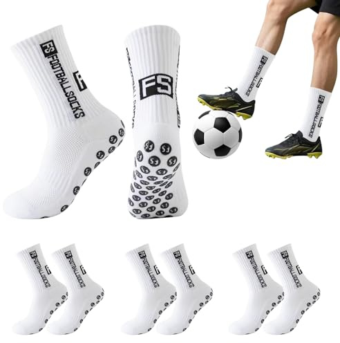 BEKKLPOU 3 Pares De Calcetines De Fútbol Para Adultos, 39-46 Antideslizantes, Calcetines Futbol, Para Fútbol, Baloncesto, Running Y Ciclismo