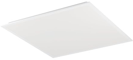 Eglo LED Panel Moradillo-R | dimmable ceiling light fixture with remote control, flat flush mount lamp made of white metal and plastic, warm neutral cool