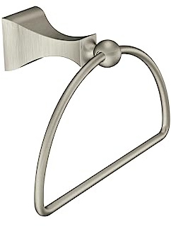 Moen DN8386BN Retreat Towel Ring, Brushed Nickel
