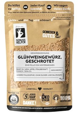 Bremer Gewürzhandel Glühweingewürz, geschrotet, Glühwein selber machen, für Punsch, Bowle, Kinderpunsch & Weihnachtstee, 100g