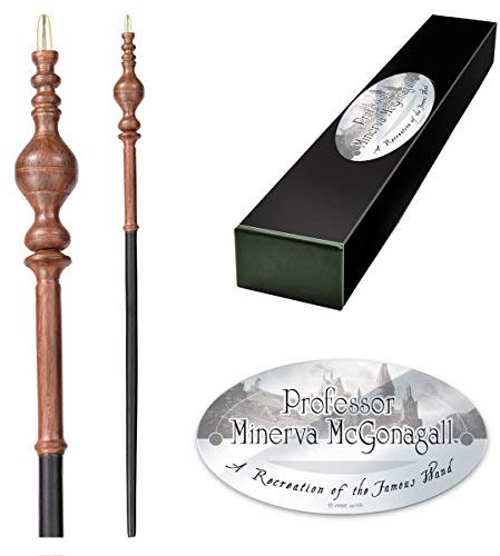 The Noble Collection - Professor Minerva McGonagall Character Wand - 16in (40cm) Wizarding World Wand with Name Tag - Harry Potter Film Set Movie Props Wands