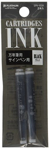 Platinum Ersatzminen schwarz für Preppy Füllfederhalterpatrone - SPN-100A-1