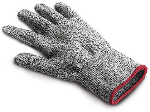 Cuisipro Schnittschutzhandschuh Reiben, Nylon + Spandex + HPPE + Polyester-Gewebe, grau, 1 Stück (1er Pack)