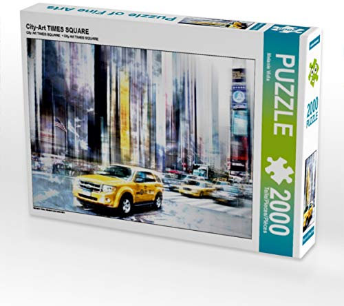 CALVENDO Puzzle City-Art Times Square 2000 Teile Puzzle quer | 2000 Teile Lege-Größe 90 x 67 cm Foto-Puzzle für glückliche Stunden