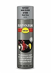 RUST-OLEUM 2184 Hard Hat Topcoat Ral-Colours, The Nr. 1 Industrial Paint Aerosol. Go Further, Work Faster, Last Longer!, Steel grey-RAL 7001