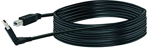 SCHWAIGER CKS1630 533 Adapterkabel Adapter Kabel USB-A auf USB-B 180° schwenkbar 360° drehbar schwarz 3m