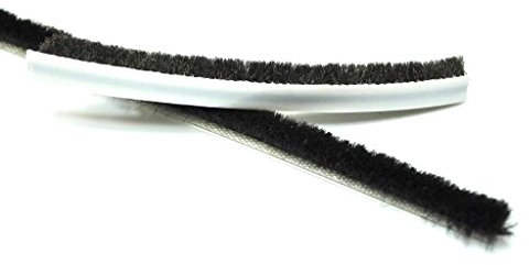 Meterware Bürstendichtung selbstklebend Bürstenhöhe 10mm Dichtungsbürste Türbürste Türbodendichtung Grundpreis 1,89 EUR/m