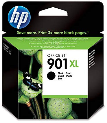 HP CC654AE 901XL Schwarz Original Druckerpatrone mit hoher Reichweite für HP Officejet, 700 Seiten