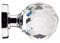 crystal cut glass mortice door knob 50mm rose polished chrome from e-hardware (Price is per pair)
