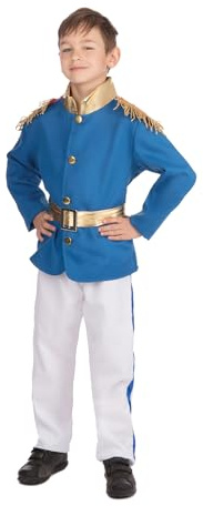 Bristol Novelty CC994 Prince Costume, Blue, Age 8-10 Years Old