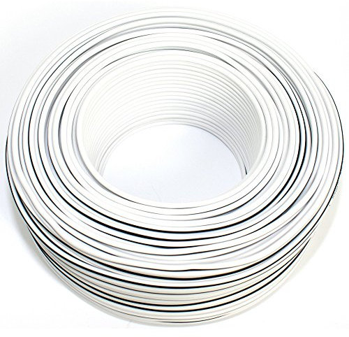 Câble d’Enceinte - 2 x 1,5 mm² - Blanc - 50 m - CCA - Câble Audio