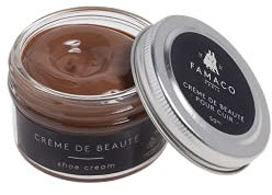 Famaco - Cirage Chaussure - Crème de Beauté - LONDON CLAIR - Pommadier 50 ml - Ravive les couleurs - Imperméabilise - Brillance longue durée