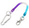sourcing map Coil Springs Keychain, Spiral Coiled Fishing Lanyard with Carabiner Hook Lobster Clasp, Elastic Wrist Coil Cord Lanyard Key Chain Cord for Keys Wallet Cellphone, 1 Pcs