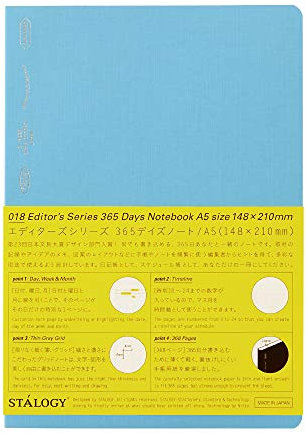 Stalogy 018 Editor's Series 365 days notebook (A5/Blue) by