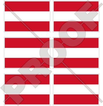 Österreich Flagge Österreich 40 mm (40,6 cm) Mobile Handy Vinyl Mini Sticker, Aufkleber X6