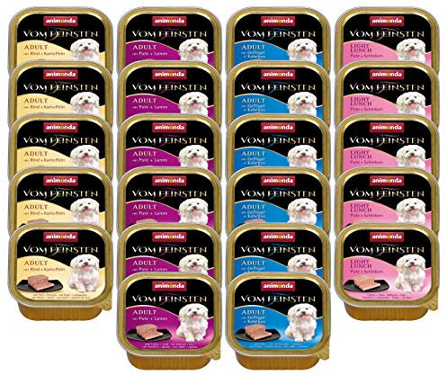 animonda Vom Feinsten Adult Hundefutter, Nassfutter für ausgewachsene Hunde, Mix 2, 22 x 150 g