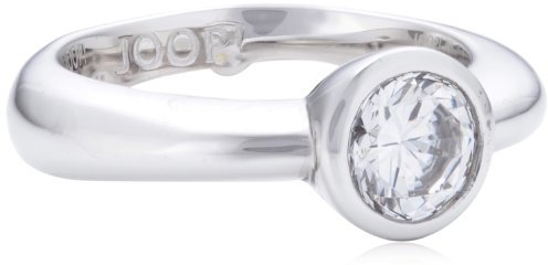 Joop Damen-Ring Meryl Zirkonia-Solitär weiß 925 Sterling Silber Gr. 55 (17.5) JPRG90647A550