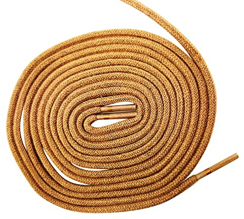 Ringelspitz 1 Paar Schnürsenkel beige - rund - dünn - Ø 2,5 mm