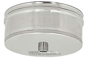 UTILFER Tappo Scarico Condense Inox AISI 304 Canna Fumaria 120 MM