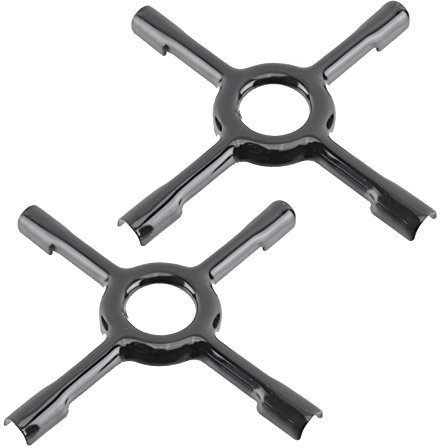 SPARES2GO Lot de 2 supports en céramique universel pour cuisinière à gaz Pour Casserole Cafetière Petite 130 mm