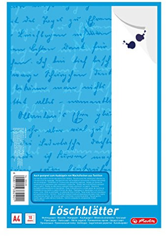 5x Löschblattblock / 10 Blatt je Block / weißes Löschpapier / DIN A4