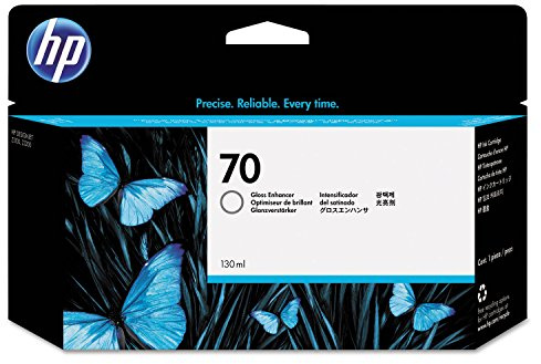 HP 70 Gloss Enhancer, Original Druckerpatrone | Tinte für DesignJet, 130 ml (C9459A)