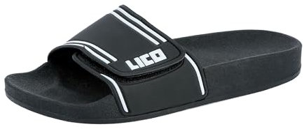 Lico COAST V Unisex Erwachsene Badeschuhe, Schwarz/ Weiß, 38 EU