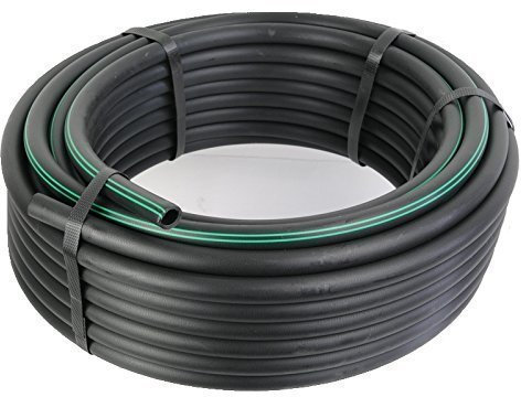 m-n rainman Profiflex - Flexibler Bewässerungsschlauch, Schwarz, 30 m, Polyethylen (PE), 12,5 mm Durchmesser, 2 bar max. Druck