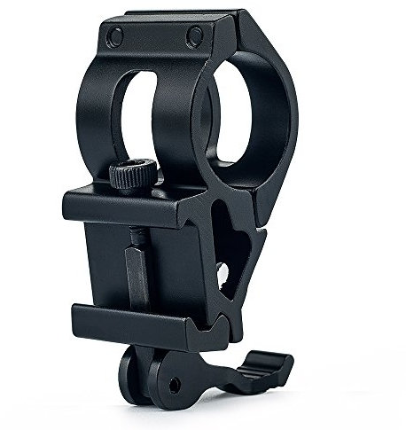UniqueFire Anillos adaptadores de montaje T2008K/ Anillo adaptador/Montaje en riel Anillo de 25,4 mm para antorcha de visión nocturna/Telescopio de alcance/Telescopio óptico (Negro)